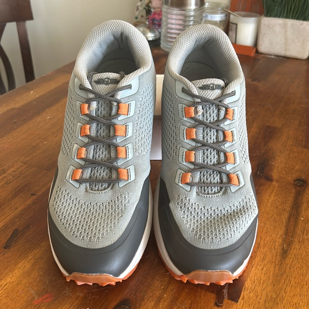 Straight Down Mens Grey Mojave Mesh Water Resistant Golf Athletic Shoes Sneakers